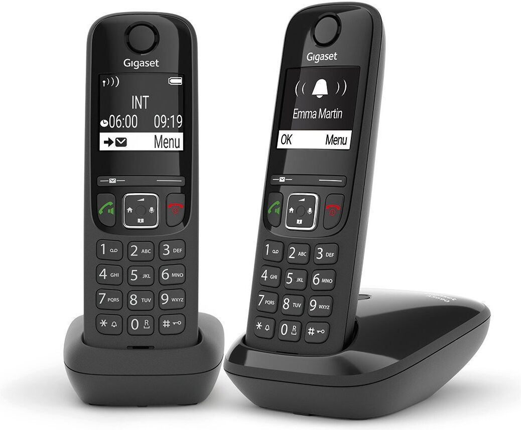 Siemens Cordless Gigaset L36852 H2816 K101 AS SERIES As690 Duo Black