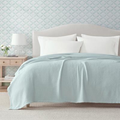 Martha Stewart Bedford Tile Solid Blanket