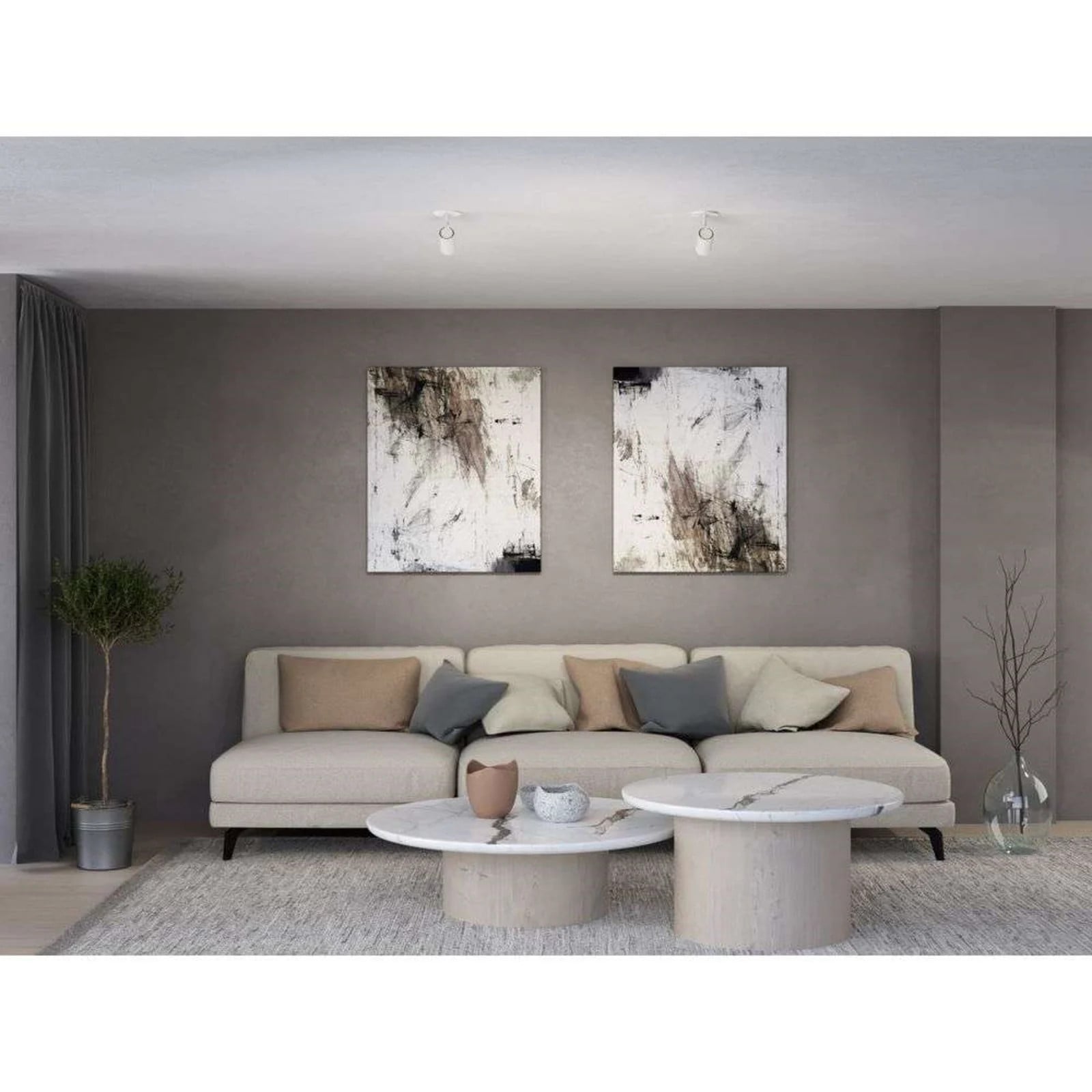 Belid Tyson Plafondlamp White - Metaal