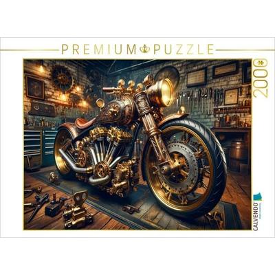 CALVENDO Puzzle Steampunk Voyager: Ein Custom-Bike im Steampunk-Design - Ein Motiv aus dem Kalender Custom Dreams - Showbike Wonders | 2000 Teile