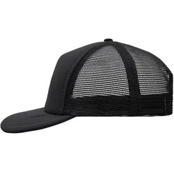 Basecap "MB6508" 5-Panel-Flat-Peak - black