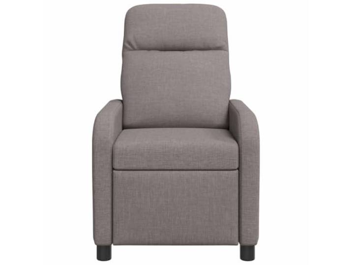 Sessel Recliner Dunkelgrau aus Polyestergewebe, Verstellbar 115-160 Verstellbare Rückenlehne, Metall-Holzrahmen, flache Armlehnen, pflegeleicht, modernes Design