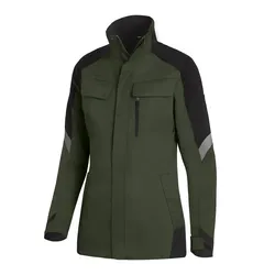 Damen Arbeitsjacke "ANDREA" - S - oliv/schwarz