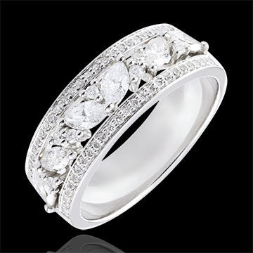 Edenly Ring Schicksal - Byzantine - WeiÃŸgold und Diamanten - 18 Karat