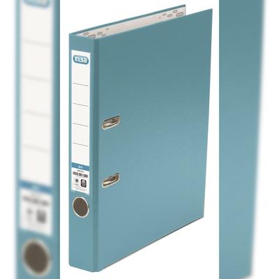 Elba 100025942 Ordner smart Pro PP/Papier, mit auswechselbarem Rückenschild, Rückenbreite 5 cm, türkis