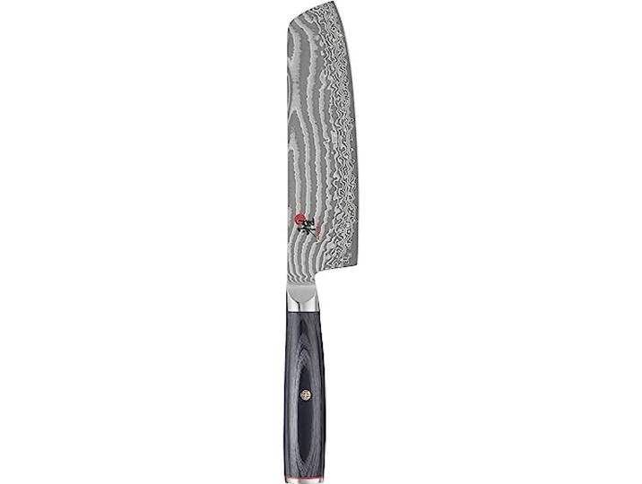 MIYABI Nakiri-Messer Serie 5000FCD Macht selbst einfache Küchentätigkeiten, wie das Schälen und Schneiden von Obst und Gemüse zu einem optischen Erlebnis Klingenlänge 17cm, Schwarz