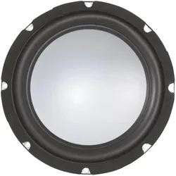 Rockwood 165mm SubWoofer 150 W 4 Ohm mit Aluminiummembrane (1 Stk.), Einbaulautsprecher, Schwarz, Silber