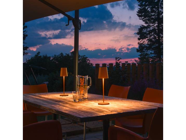 Lampe à poser portable Vinolina Two 3 niveaux IP65 Rust - SLV - Terrasse - Moderne - Aluminium - À ampoule unique