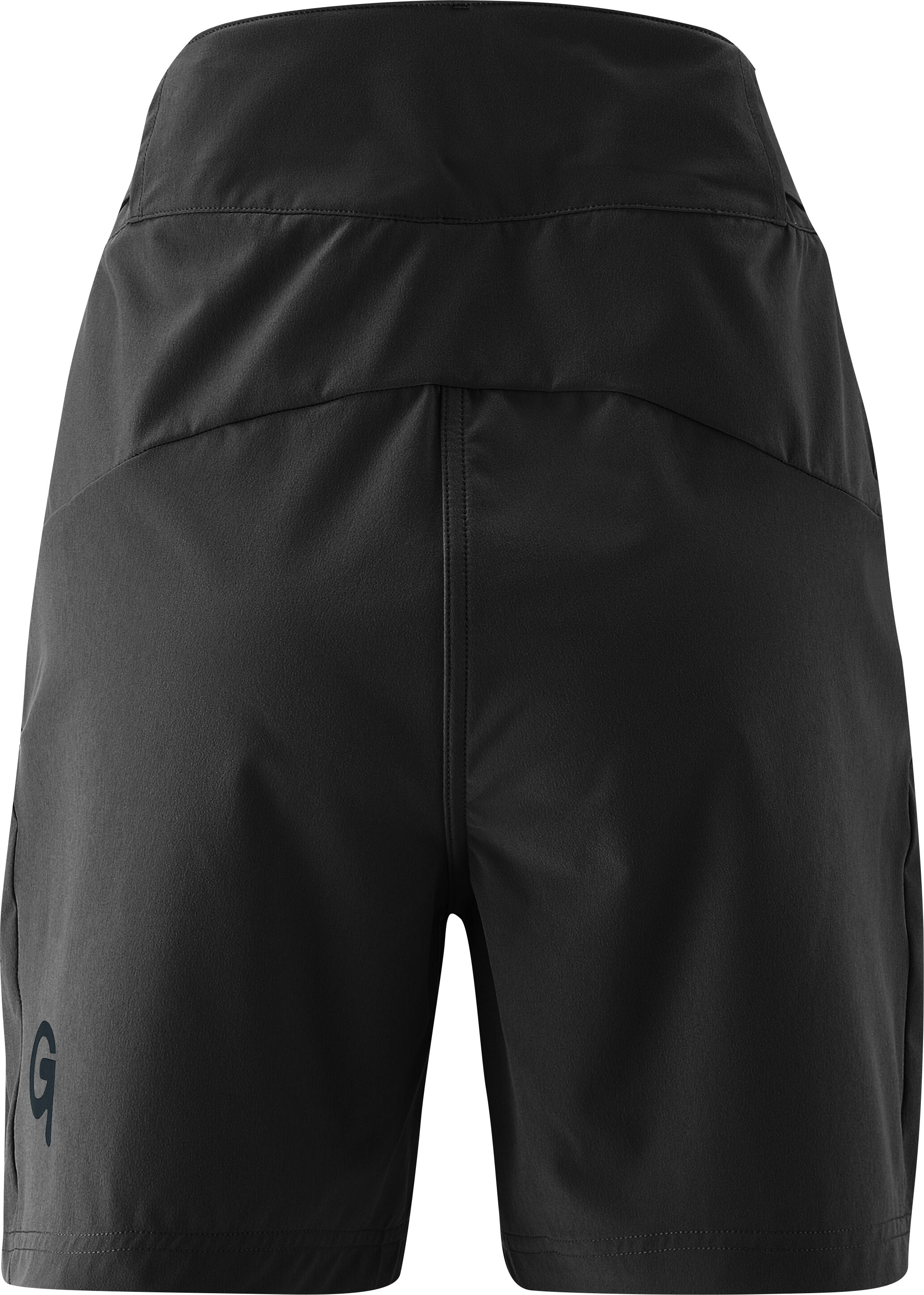 Fahrradhose GONSO "Adventure Super Shorts W", Damen, Gr. 36, Normalgrössen, schwarz, 86% Polyester, 14% Elasthan, Hosen Fahrradhose, Damen Bike-Shorts, Innenhose mit Sitzpolster, Radhose mit Komfortbund schwarz 36, Normalgrössen