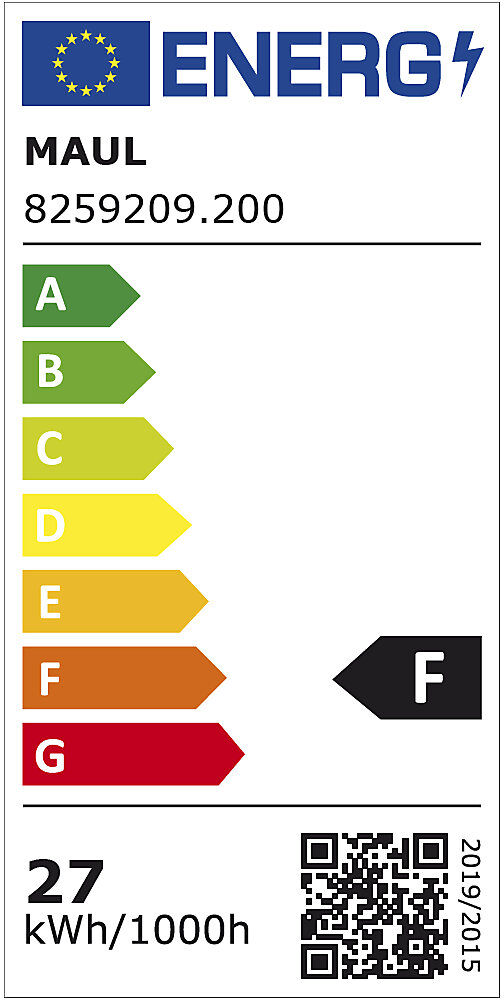 LED-Leuchte MAULsirius colour vario sensor, mit Fuß, dimmbar, RAL 9006 weißalu MAUL