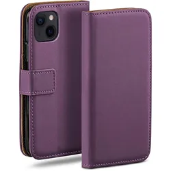 moex Book Case für iPhone 15 Klapphülle mit Kartenfach