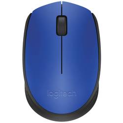 Logitech M171 Maus Kabellos, Funk Optisch Blau, Schwarz 3 Tasten 1000 dpi 910-004640