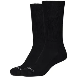 2er Pack camano Diabetiker Crew Funktionssocken 0005 - black 47-49