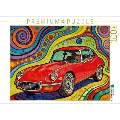 CALVENDO Puzzle Kultmodell Jaguar E | 1000 Teile Lege-Größe 64x48cm Foto-Puzzle für glückliche Stunden