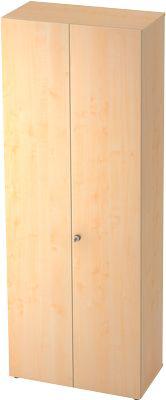 Schrank TOPAS LINE, Akten/Garderobenschrank, 6 Ordnerhöhen, B 800 mm, Ahorn-Dekor