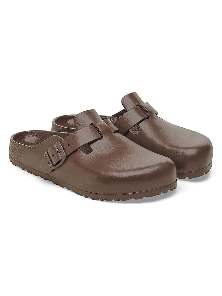 Birkenstock Clogs "Boston" in Braun - 41