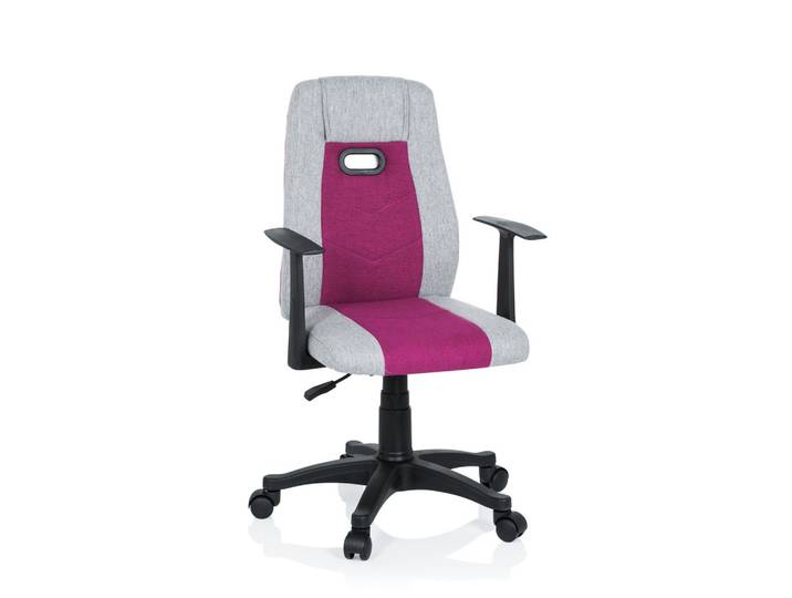 Jugenddrehstuhl Kiddy Extra Grau/Pink