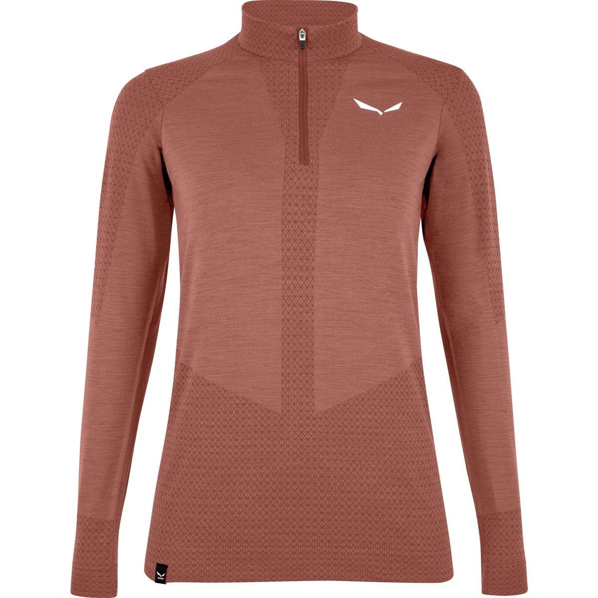 Salewa Zebru MED Warm AMR W 1/2Z Tee etruscan red (1980) 42 00-0000027968-1980-42