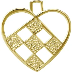 Karen Blixen Christbaumschmuck klein Herz goldfarben