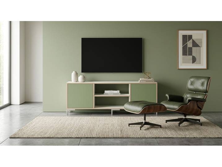 Modernes maßgefertigtes Sideboard Premium Dekore Weiß Multiplex Kante