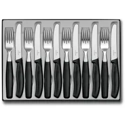 Victorinox Tafelbesteck, Besteck, Schwarz, Silber