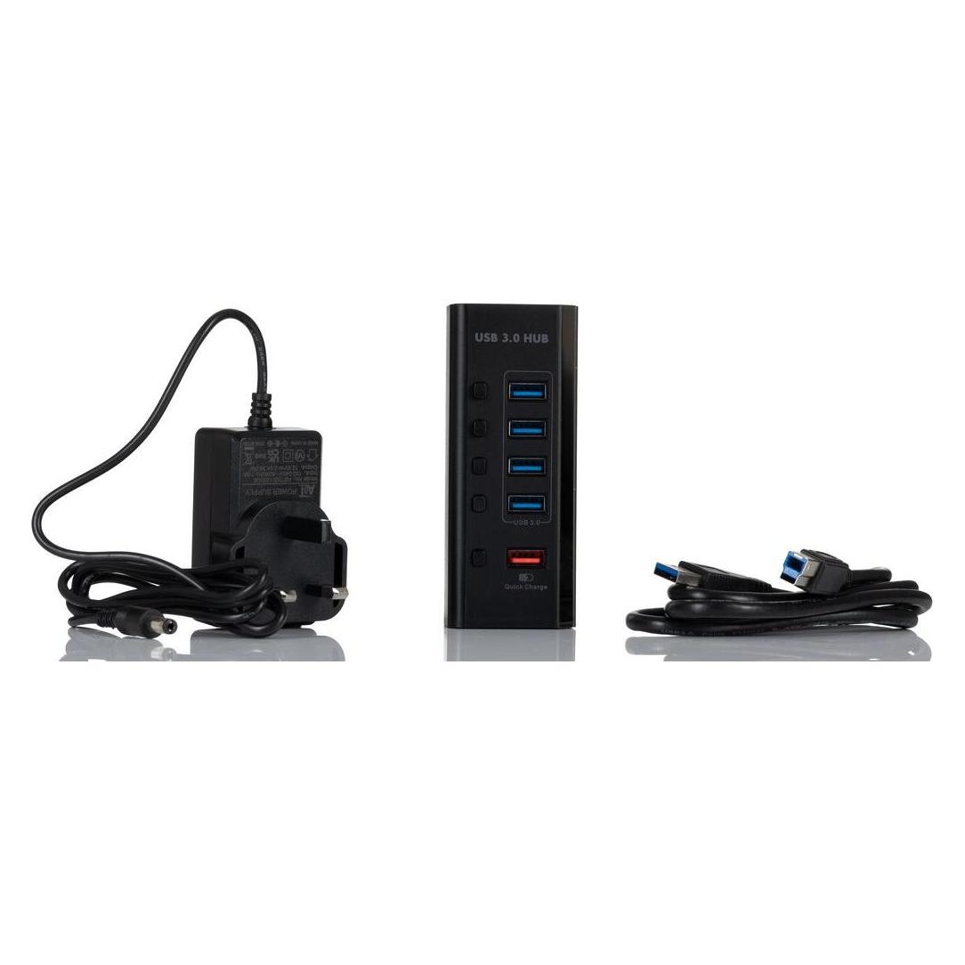 RS PRO USB 3.0 USB-Hub, 1 USB Ports, USB A, Netzs (USB-B, 5 Ports) (2206493)