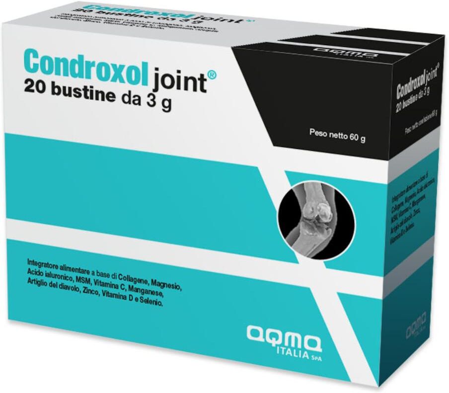AQMA ITALIA Srl Condroxol Joint 20 bustine, Integratore articolazioni, muscoli e ossa
