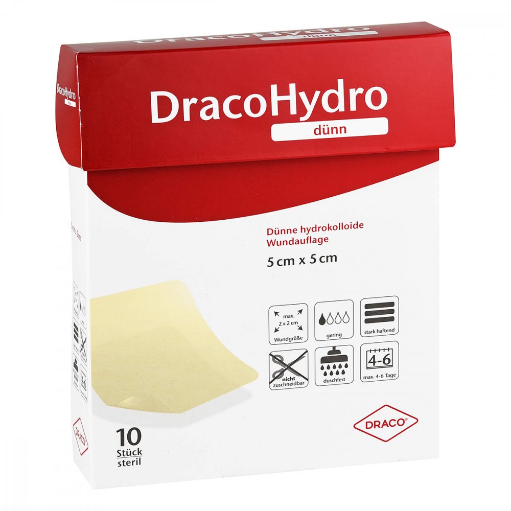 Dr. Ausbüttel GmbH & Co. KG Dracohydro dünn Hydrokoll.wundauflage 5x5 cm 13879229