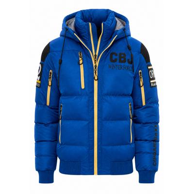 Winterjacke CIPO & BAXX "Winterjacke CM233", Herren, Gr. M, blau, regular fit, Jacken Winterjacke