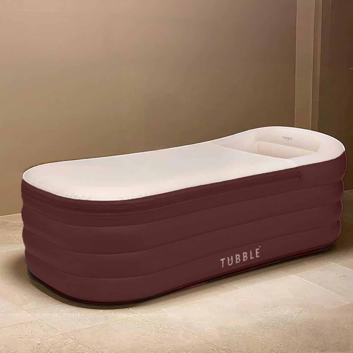 Badewanne Schlauchboot Erwachsene - 255 Liter - Faltbar - Bis 188 cm - Bordeauxrot