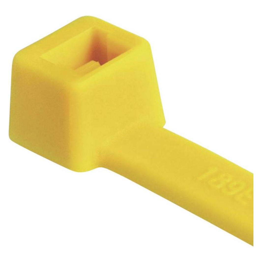 HellermannTyton Hellermann Tyton 116-01814 Polyamid Gelb 100Stück(e) Kabelbinder (Klettkabelbinder, 100 mm, 100 Stk.) (116-01814)