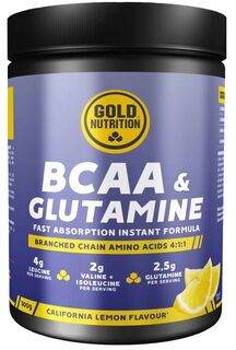 GOLDNUTRITION BCAA & Glutamine Lemon 300 gr