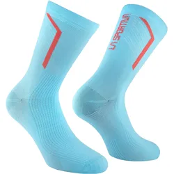 La Sportiva, Unisex, Sportsocken, Flow Trail Socken - leichte Socken für Berg- und Trailrunning, Rosa, Blau