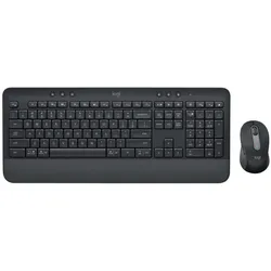 Logitech MK650 Signature for Business (US, Kabellos), Tastatur, Grau