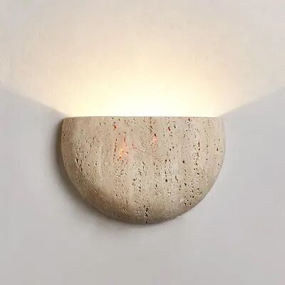 Friendly Fresh Finds Wabi Sabi Stone Wall Lamp Retro Decorative Lighting For Living Room Bedroom Wabi Sabi Stone Wall Lamp Retro Decorative Lighting For Living Room Bedroom