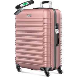 Kesser Reisekoffer mit Zahlenschloss (120L), Koffer, Schwarz, Rosa