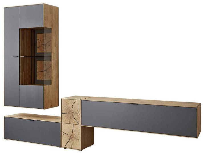 Wöstmann Markenmöbel Wandkombination WM 2410, wildeiche, Massivholz