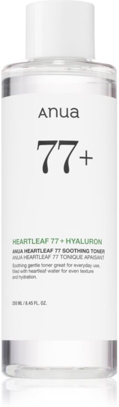 Anua Heartleaf 77% Soothing Toner reinigendes und beruhigendes Gesichtswasser regeneriert die Hautbarriere 250 ml