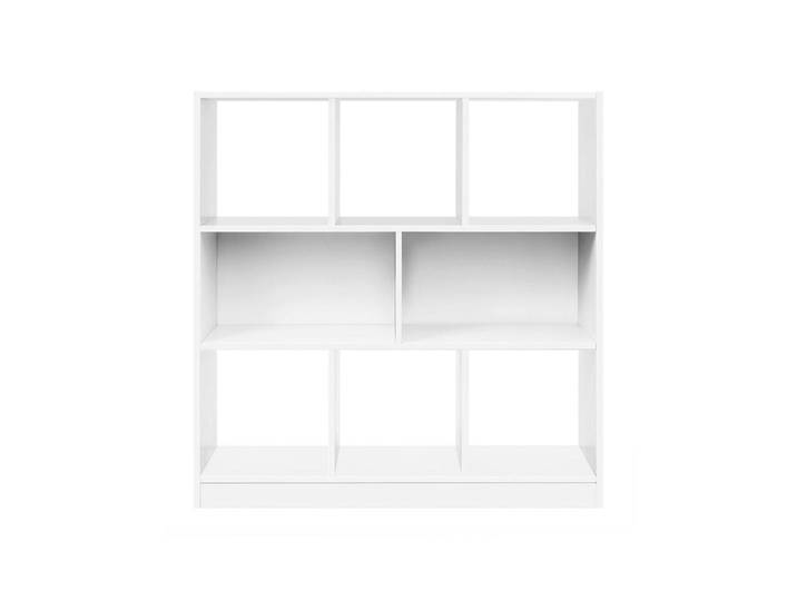 Hansiro Bücherregal Addis Ababa, Weiß, 97.5x100x30 cm, Wohnzimmer, Regale, Bücherregale