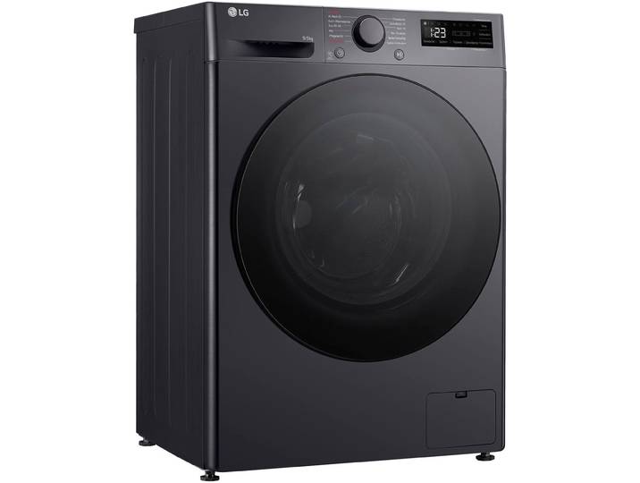 LG Waschtrockner V5WD95SLIMB , Wasch_Trocken_Zyklus: E, schwarz, B:60cm H:85cm T:53,5cm, Waschtrockner, Steam Funktion, TurboWash 360, Waschtrockner