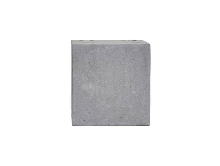 Bougeoir 20 cm Polystone Gris HDMarb