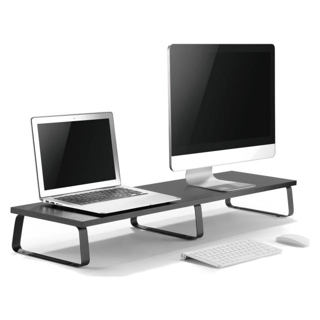 Mozo Podstawka pod laptopa Mozos MOZOS DUAL RISER S podstawka półka pod dwa monitory (DUAL-RISER-S)