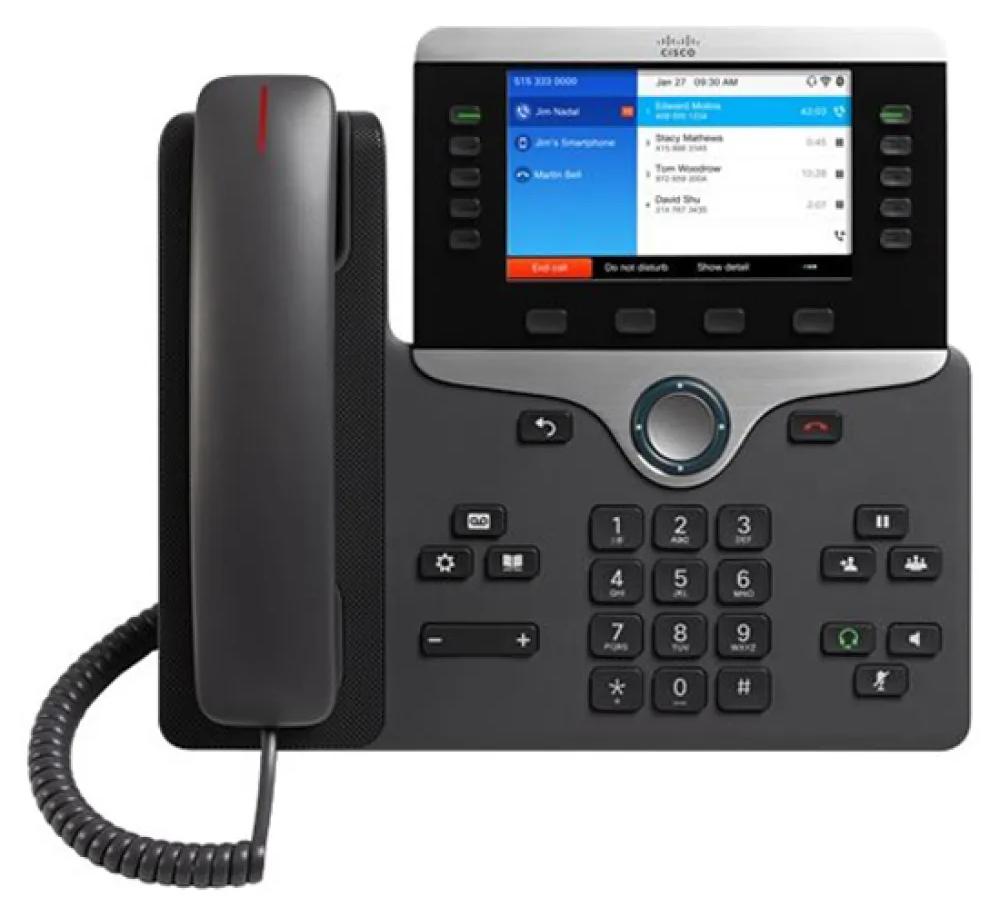 Cisco 8861, IP-Telefon, Schwarz, Silber, Tisch/Wand, Digital, 12,7 cm (5"), 800 x 480 Pixel