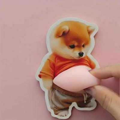 Uplift Essentials 2 Piece 3D Cute Chubby Shiba Inu Silicone Stickers 2 Piece 3D Cute Chubby Shiba Inu Silicone Stickers
