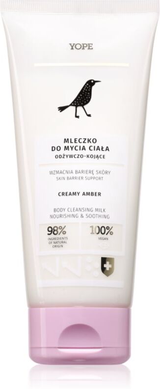 Yope Creamy Amber lait nettoyant nourrissant avec effets apaisants 200 ml