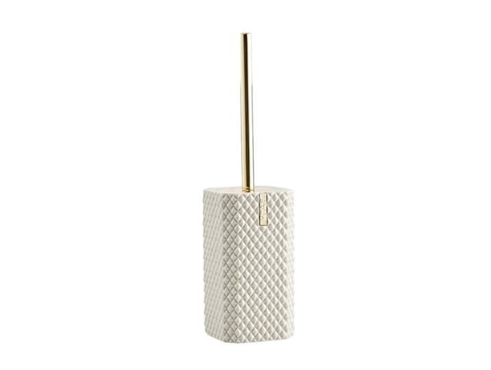 Toilettenbürste „Marion“ 10 x 39 cm - Camel Keramik Creme, Gold Lene Bjerre