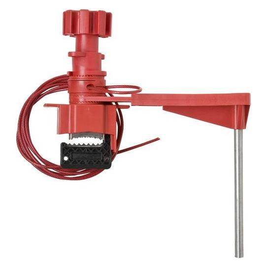 Brady Grosse Universal-Ventilabsperrung mit beschichtetem Kabel und Blockierstab (1 Set) (051392)