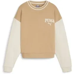 PUMA Damen Sweatshirt SQUAD Crew TR, Größe L in Braun Braun