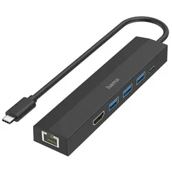 Hama Multiport-Adapter USB-C-Hub Multiport 6 Ports