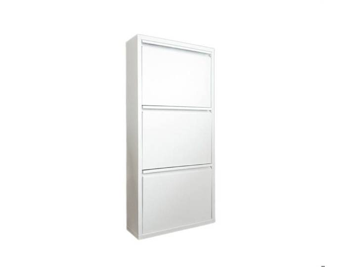 Meuble à chaussures Danacleri - Dmora - En Metal - Blanc 50x15h104 cm